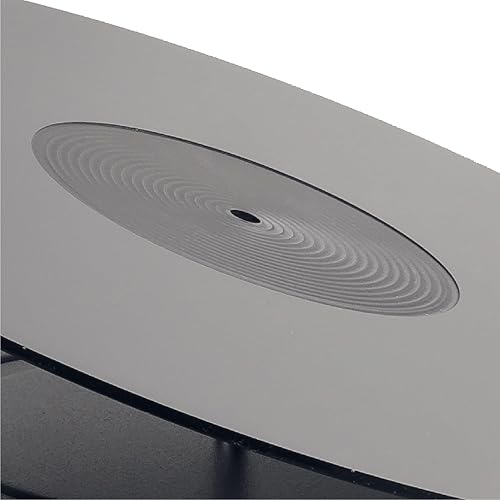 Hudson Hi-Fi Acrylic Turntable Mat - 11.75” Anti-Static Turntable Slipmat with Label Recess - 1/8” Thick Acrylic Platter Mat for Vinyl LP Record