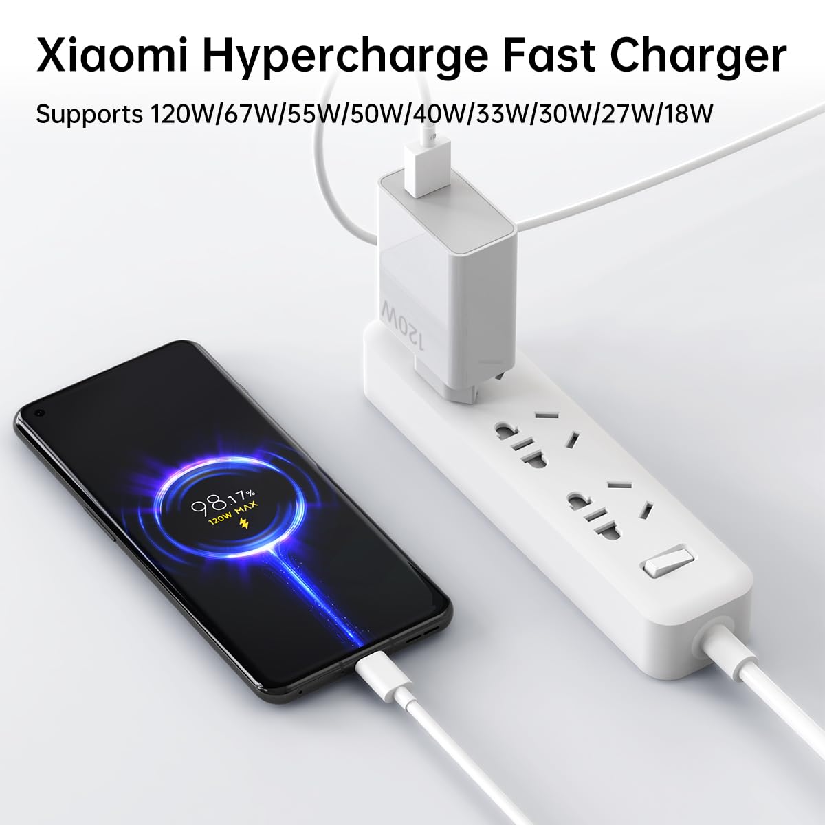 120W 100W 90W European Charger Europe Travel Plug Adapter For Xiaomi 17 15 14 13 12 14t 13t 12t 12s Pro Lite Redmi Note K80 K70 K60 K50 11 11s Plus