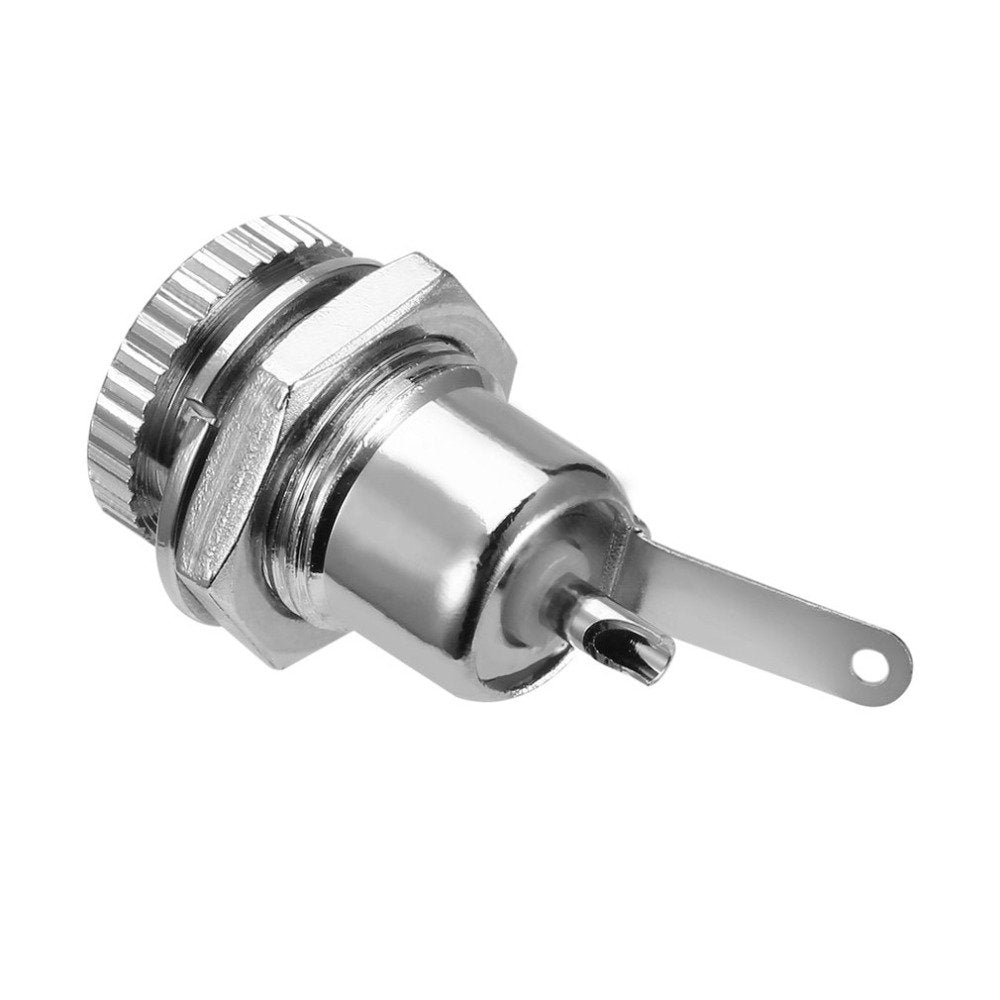 E-outstanding 5-Pack DC-099 5.5 mm x 2.1mm 30V 10A DC Power Jack Socket,Threaded Female Panel Mount Connector Adapter