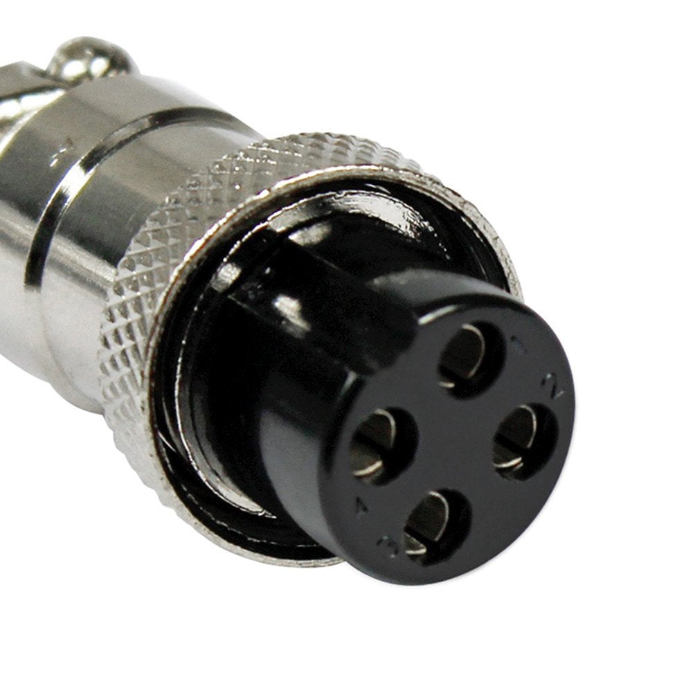 Lsgoodcare 5PCS 10A 20MM 4 Pin Female Aviation Connector Socket Plug + 5PCS 10A 20MM 4 Pin Male Aviation Connector Socket Plug (4Pin)