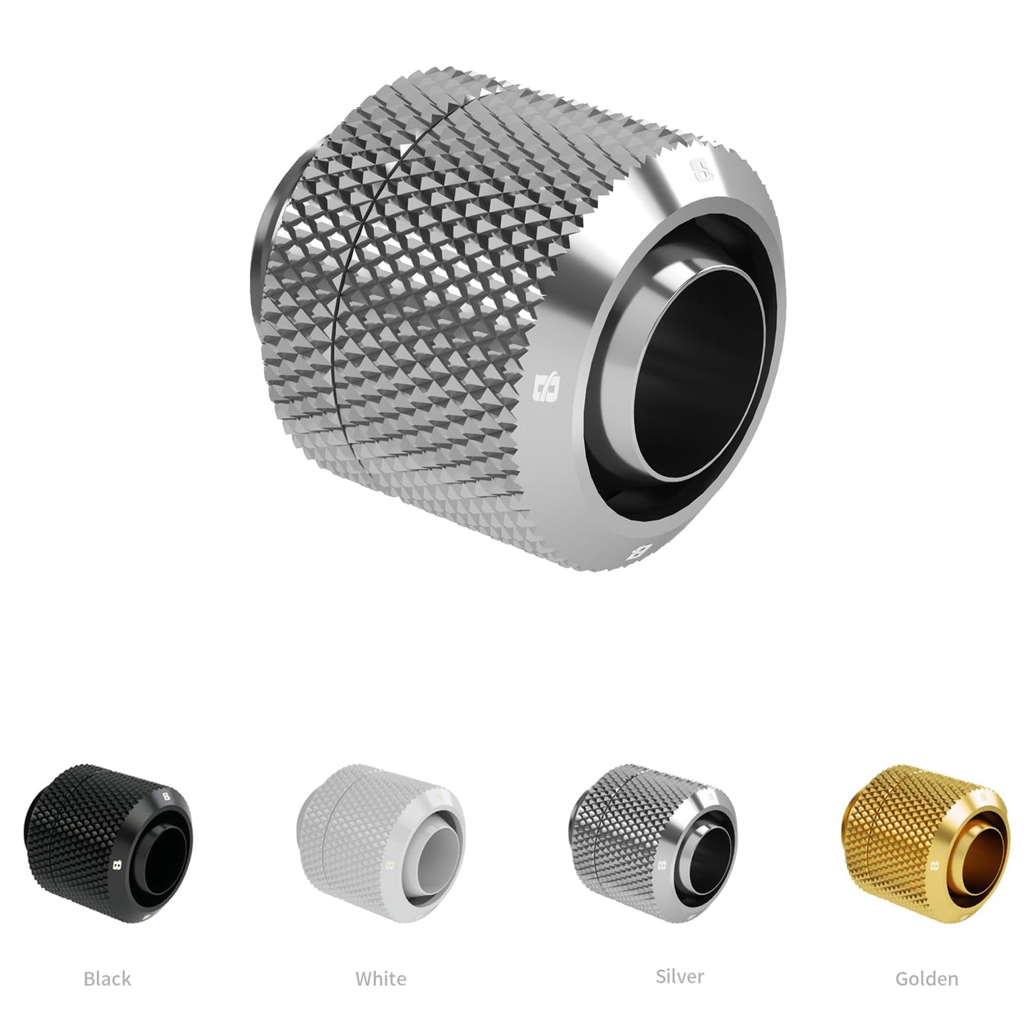 Barrow G1/4" Thread to 3/8" ID, 1/2" OD Compression Fitting for Soft Tubing - Use for 10/13mm (ID/OD) Soft Tube, Soft Pipe Connector with Sealed