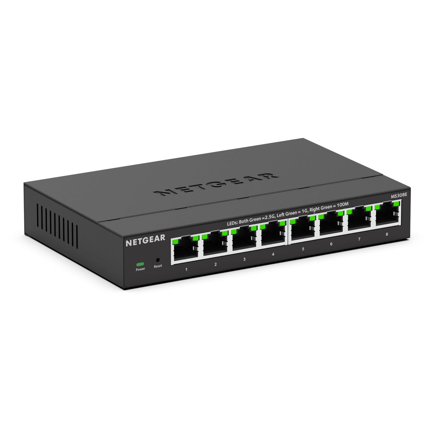 NETGEAR 8-Port 2.5G Multi-Gigabit Ethernet Easy Smart Managed Essentials Network Switch (MS308E) - with 8 x 2.5Gbps Ports, Desktop or Wall Mount
