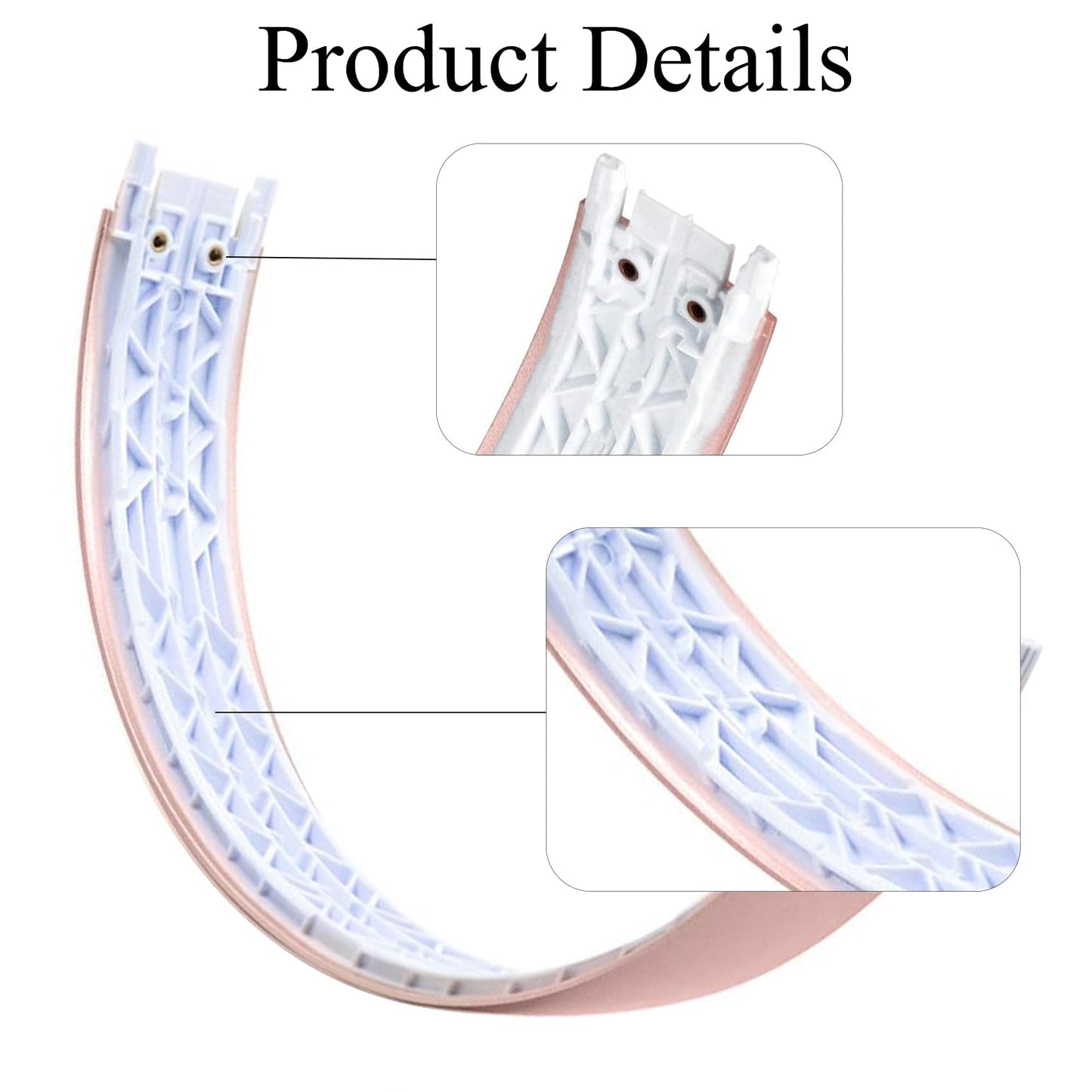 Adhiper Solo3 Headband Replacement Top Headband Repair Parts Compatible with Solo 3 Solo 3.0 Wireless Solo 2.0 Wireless Over-Ear Headphones (Rose