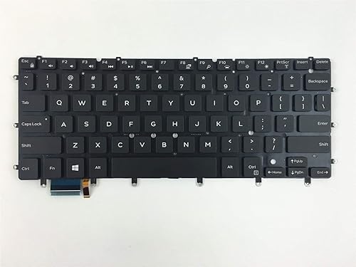 New Laptop Backlit Keyboard (Without Frame) Replacement for Dell Inspiron 13 7347 13 7348 7352 7353 7359 15 7547 15 7548 XPS 13 9343 9350 0DKDXH DKDXH