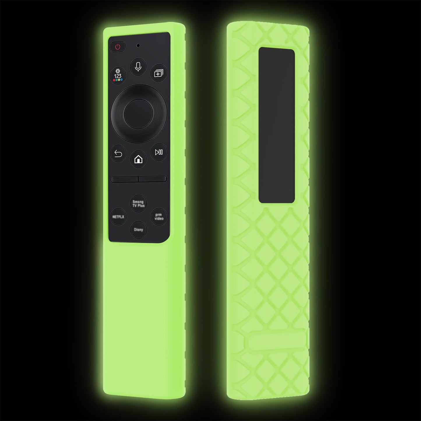 JCMOYUTY BN59-01388A Cover BN59-01385A Remote Case for Samsung BN59-01380A TM2240A TM2280E Remote Skin Silicone Protector Green Glow in Dark