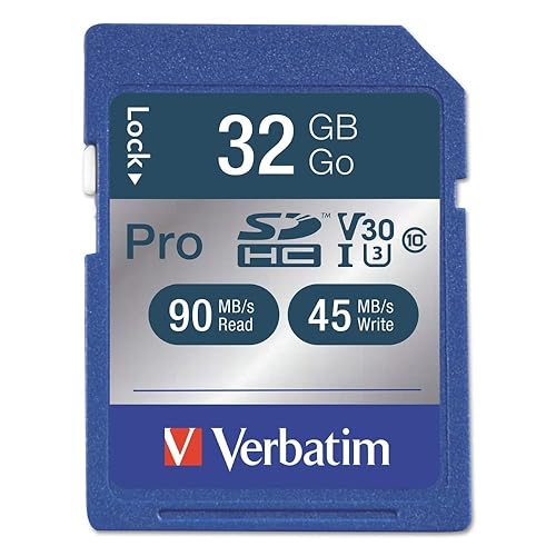 Verbatim 32GB Pro 600X SDHC Memory Card, UHS-1 U3 Class 10-98047