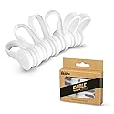 Xuuza Silicone Magnetic Cable Ties, Reusable Cord Ties Twist Ties Wire Management For USB Charging Wires, Light Duty Cables Organizer, Fridge Magnets