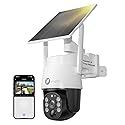 xmartO 4MP QHD Wireless PTZ Solar Security Camera, WiFi 6 5G Dual Band, Wire-Free Easy Installation, No Monthly Fee, Outdoor/Indoor Home Use