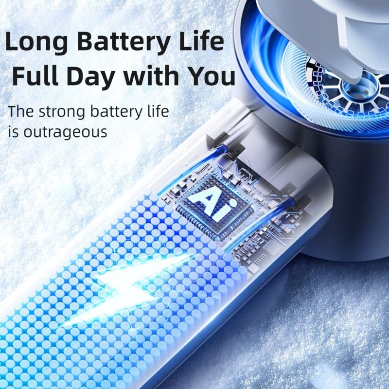 Portable Handheld Semiconductor cooling Fan, 3-Speed USB Rechargeable Mini Fan with Power Display, Ice Fan, Lightweight Personal Fan for Outdoor