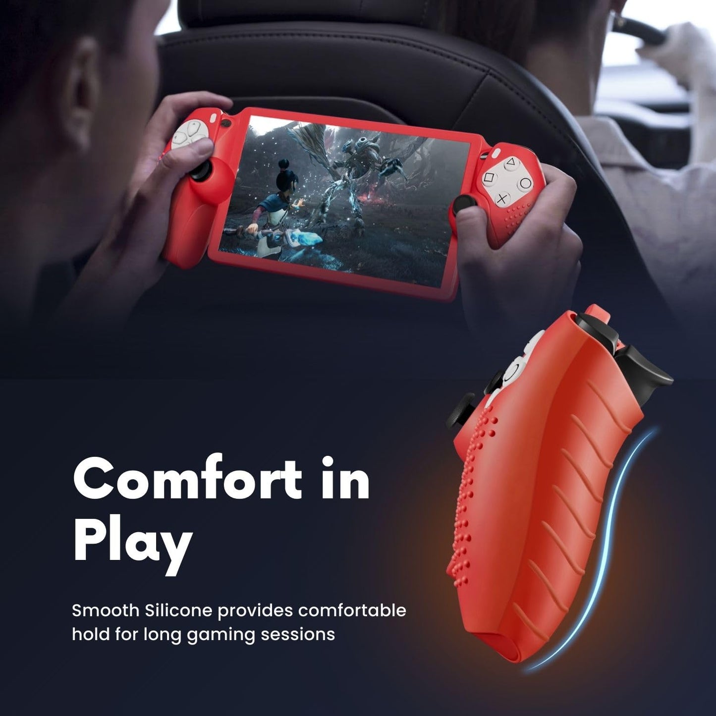 TNP Protective Silicone Cover Case for PlayStation Portal - Protector Skin Cover for PS Portal Shell with Anti-Slip, Shock-Absorption