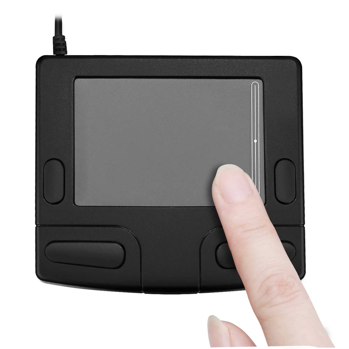 Adesso Smart Cat, 4 Button Glidepoint USB Touchpad (GP-410UB),Black