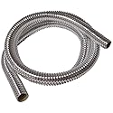 Bentley Harris ConvoShield Aluminized Nylon Wire Loom Tubing - 1/4" Inch Diameter - 39” Inch Long | Chrome Finish Wire Loom | High Temp.