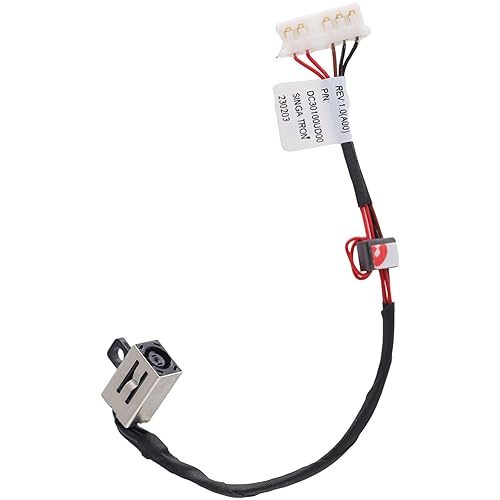 Deal4GO DC-in Power Jack Cable KD4T9 DC30100UD00 Replacement for Dell Inspiron 5551 5552 5555 5557 5558 5559 5755 5451 5458 5459 5455 5452