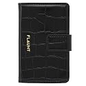 FLAUNT MagSafe Phone Wallet/Card Holder - Crocodile Faux Leather - Compatible with MagSafe Phone Case or Cover - Easily Snap On and Off - Holds Up