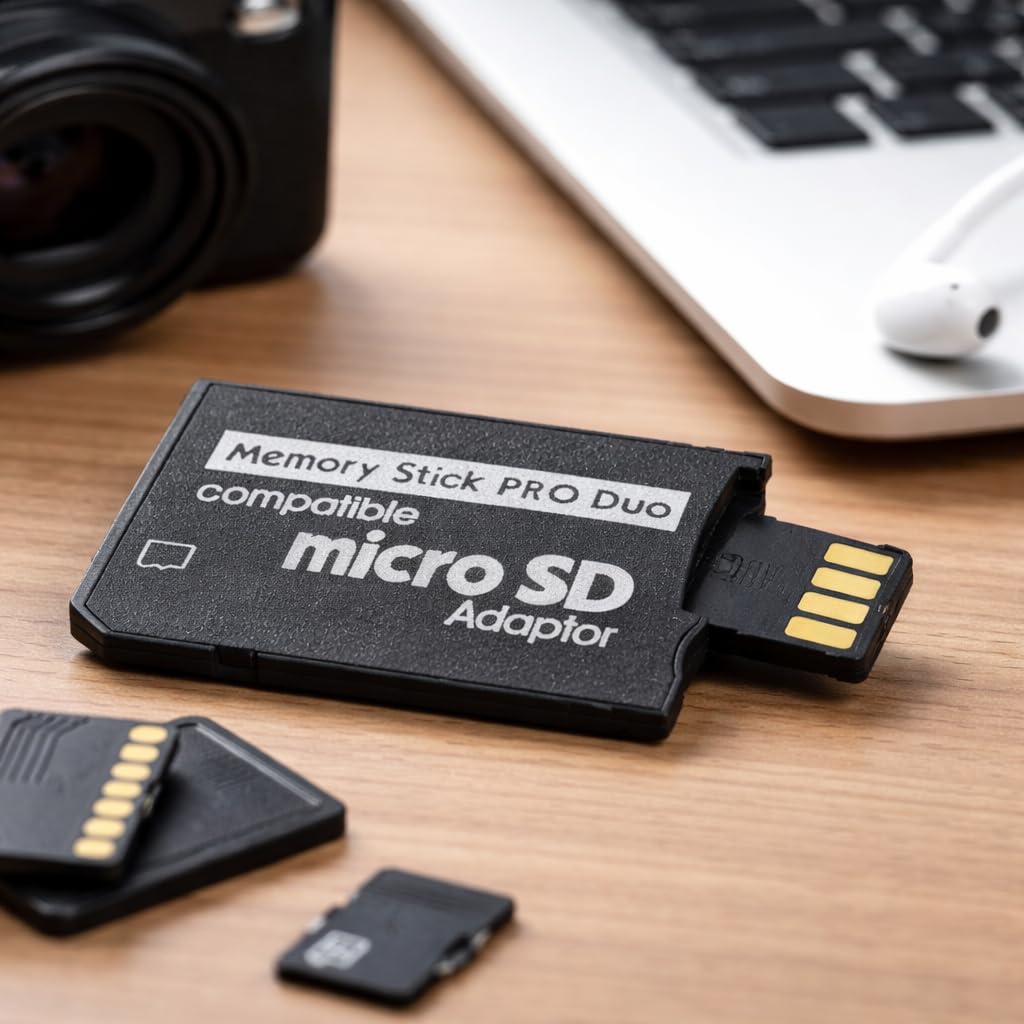 SANOXY Compatible Micro SD Adapter Memory Stick Pro Duo Single Slot Black
