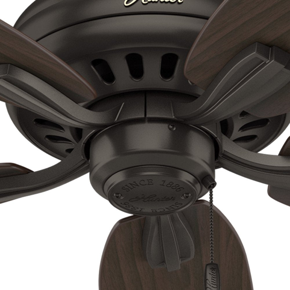 Hunter Fan 52 inch Ceiling Fan in Premier Bronze with 5 Dark Walnut Reversible Blades (Renewed)