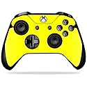 MightySkins Skin Compatible with Microsoft Xbox One X Controller - Solid Yellow | Protective, Durable, and Unique Vinyl Decal wrap Cover | Easy