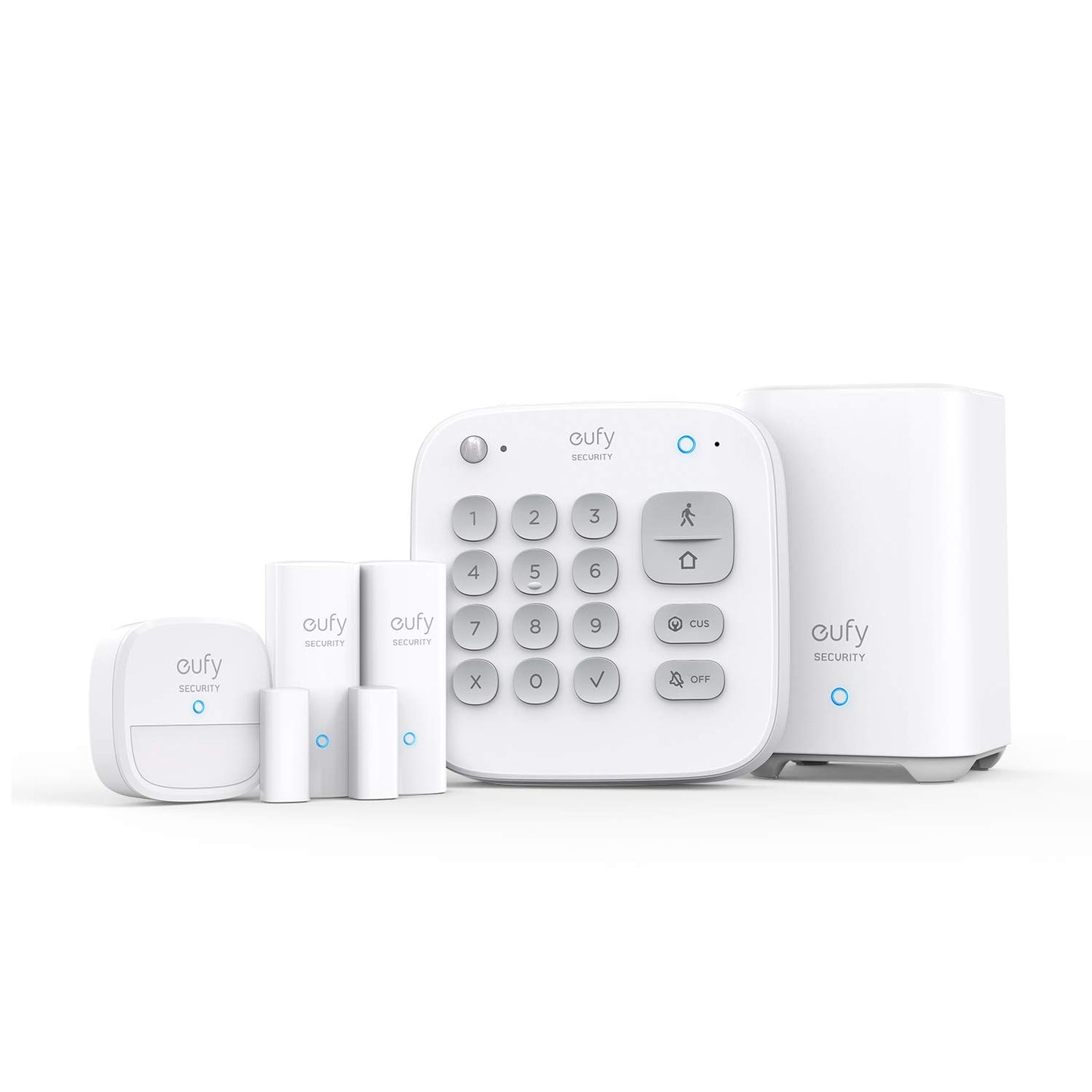 eufy Security 5-Piece Home Alarm Kit, Home Security System, Keypad, Motion Sensor, 2 Entry Sensors, Home Alarm System, Control from The App, Links