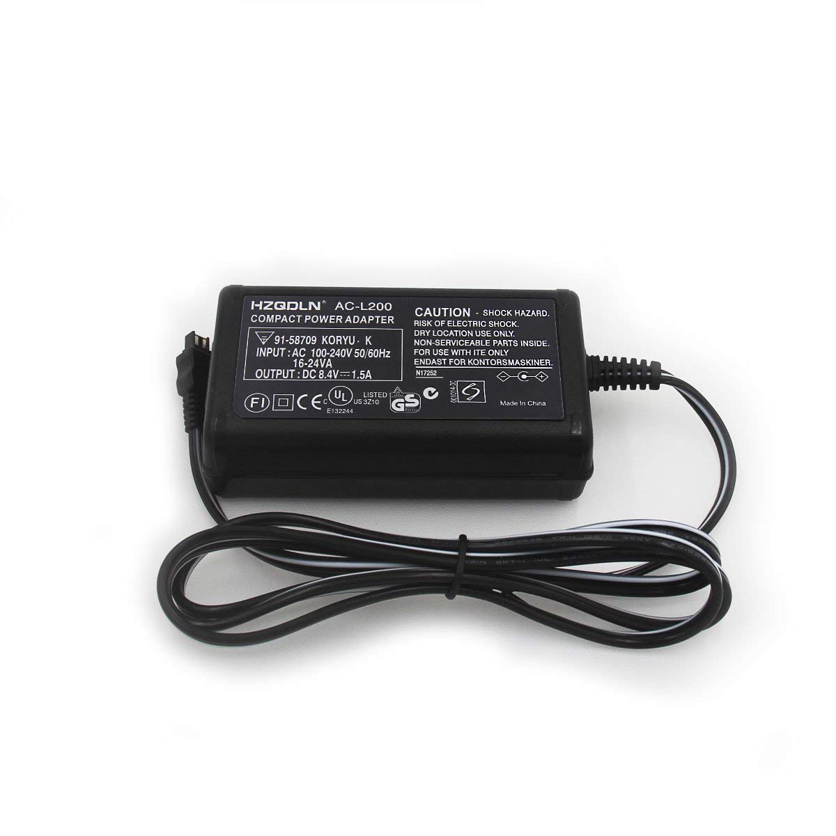 AC Power Adaptor Charger Compatible with Sony DCR-DVD92, DCR-DVD103, DCR-DVD203, DCR-DVD403, DCR-DVD803 DVD Handycam Camcorder