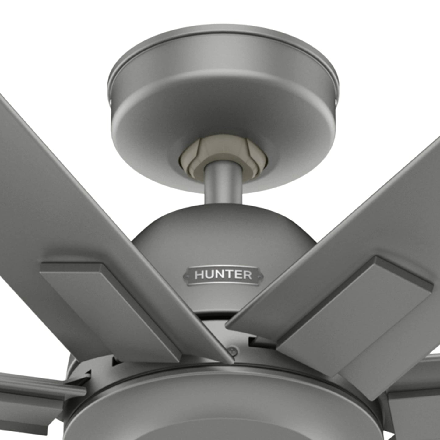 Hunter Fan 60 Inch Casual Matte Silver Finish Outdoor Ceiling Fan With 7 Blades (Renewed)
