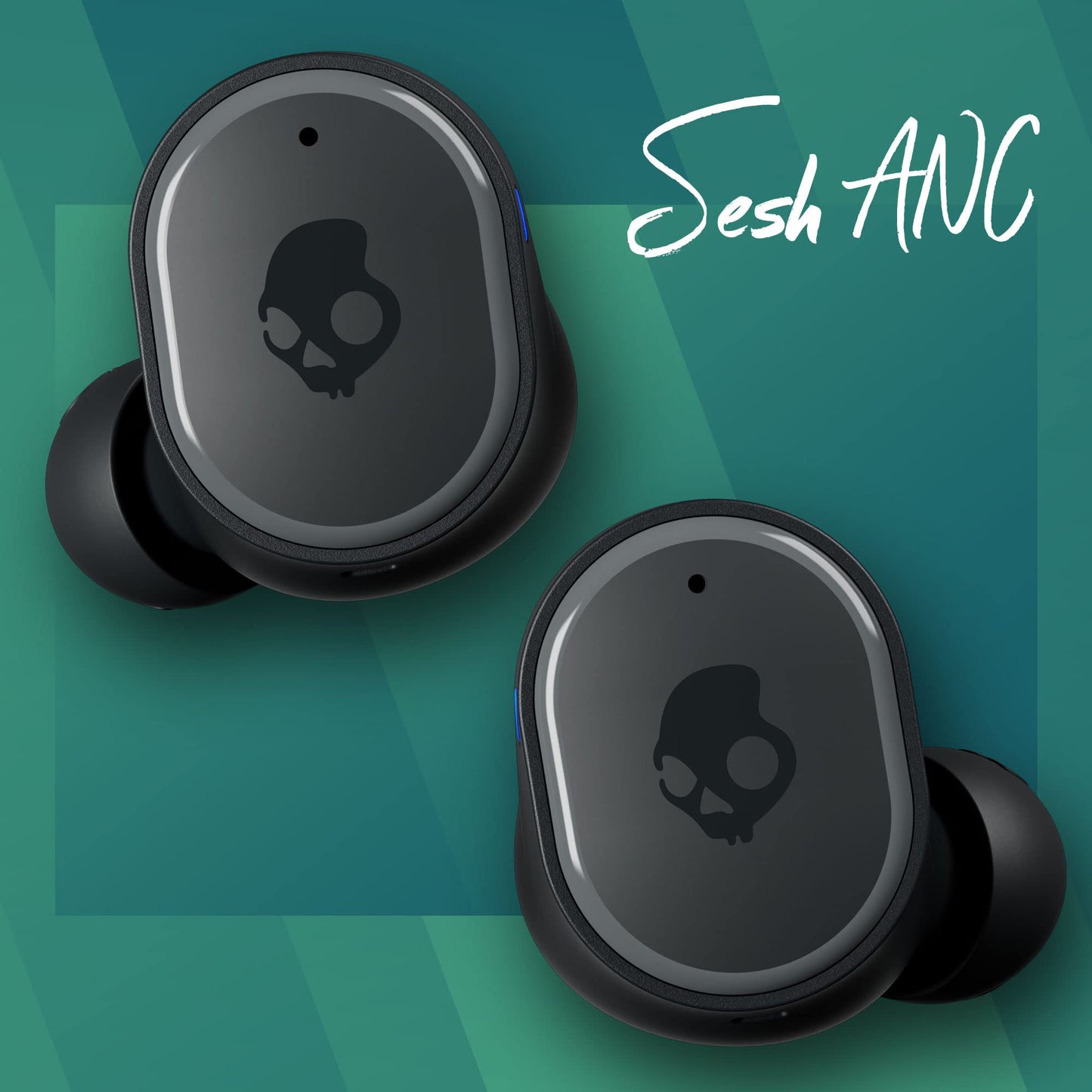 Skullcandy Sesh ANC Wireless Earbuds, Bluetooth Headphones, Noise Cancelling, Up to 46 Hours Battery with Charging Case, Sweat and Water Resistant