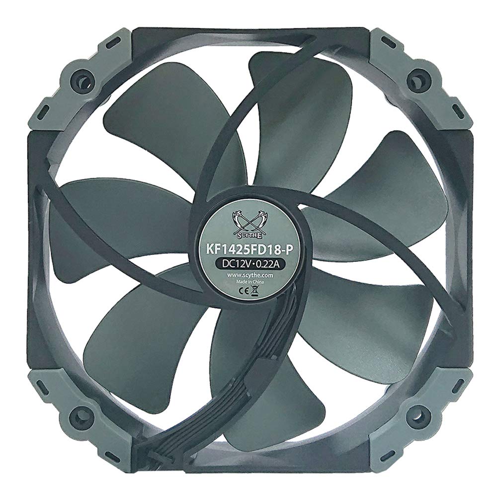 Scythe Kaze Flex 140mm Quiet Fan, PWM 300-1800RPM, Round Frame, Single Pack