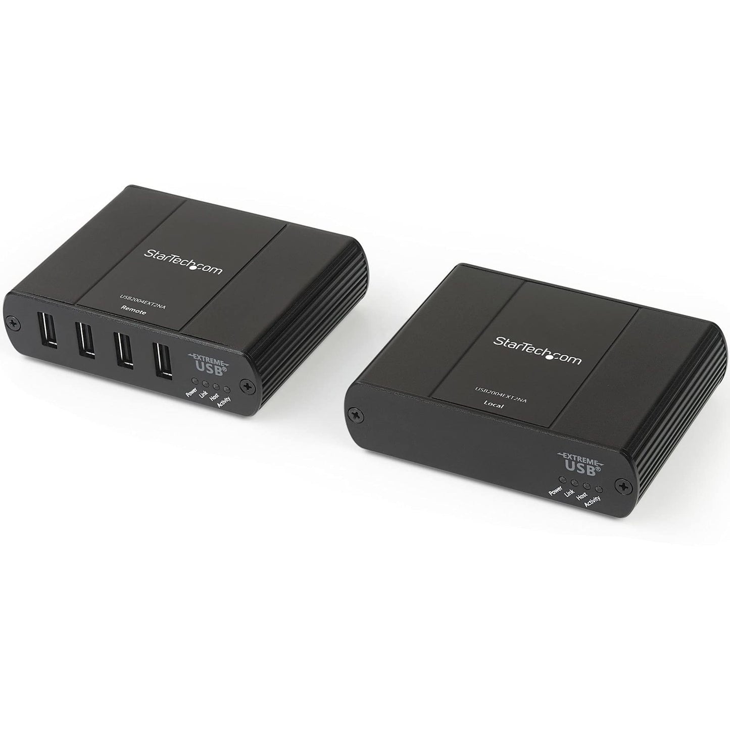 StarTech.com 4 Port USB 2.0 Extender Hub Over Cat5e/Cat6 Ethernet Cable (RJ45) - 330ft/100m Industrial Metal USB Extender Adapter Kit w/ESD Protection