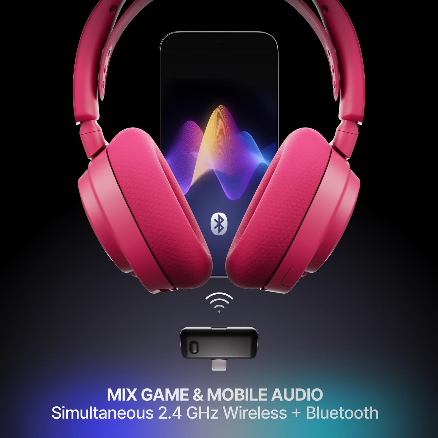 SteelSeries Arctis Nova 7 Wireless Gen 2 Gaming Headset - Real-Time App Control, 50+ HR Play, Neodymium Drivers, Mix 2.4GHz/Bluetooth, PC, PS5, PS4…