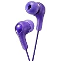 JVC Gumy in Ear Earbud Headphones, Powerful Sound, Comfortable and Secure Fit, Silicone Ear Pieces S/M/L - HAFX7V Purple, Small