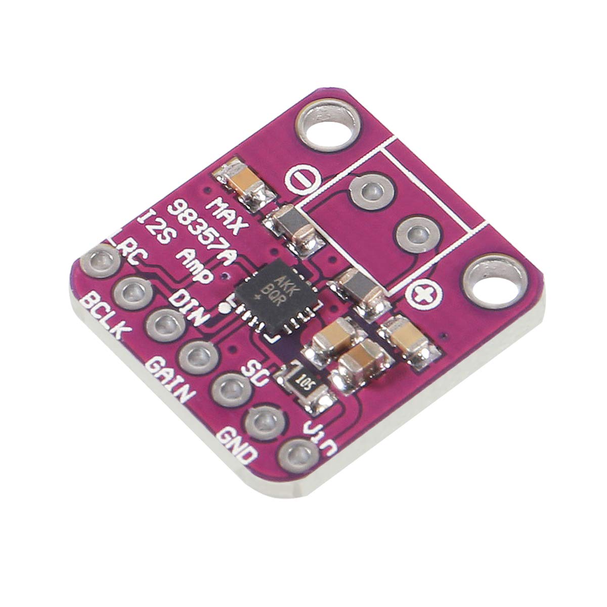 AITRIP 3 PCS MAX98357 Audio Power Amplifier Module I2S Class D Filterless Audio Amplifiers Board for Arduino, Raspberry Pi, ESP32 (No Welding)