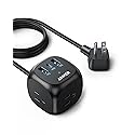 Anker 20W USB C Power Strip, 321 Power Strip with 3 Outlets and USB C Charging for iPhone 15/15 Plus/15 Pro/15 Pro Max (Black, 10FT)