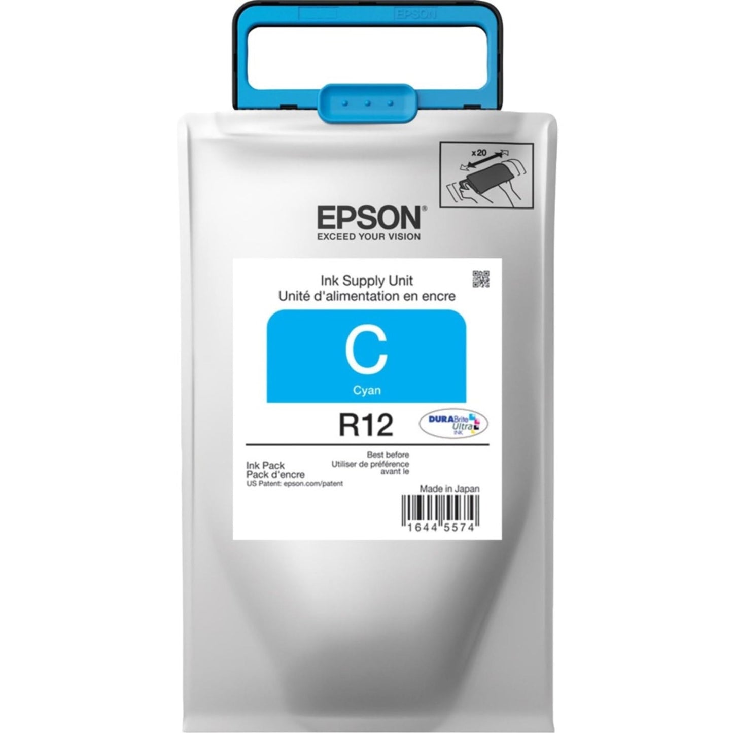 Epson DURABrite Ultra Standard Capacity, Cyan -Ink (TR12220)