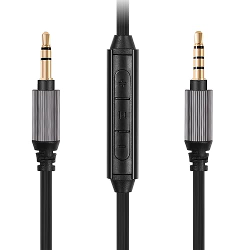FAAEAL WH-1000XM5 Audio Cable Compatible with Sony WH-1000XM4/XM3 MDR-1AM2 Technica ATH-M50xBT ATH-ANC7B Headphones,in-line mic Control Extension Aux…