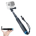 Trehapuva 19” Short Extension Selfie Stick Compact Handle Grip Adjustable Waterproof Monopod Pole Compatible with GoPro Hero 13 12 11 10 9 8 7 6 5