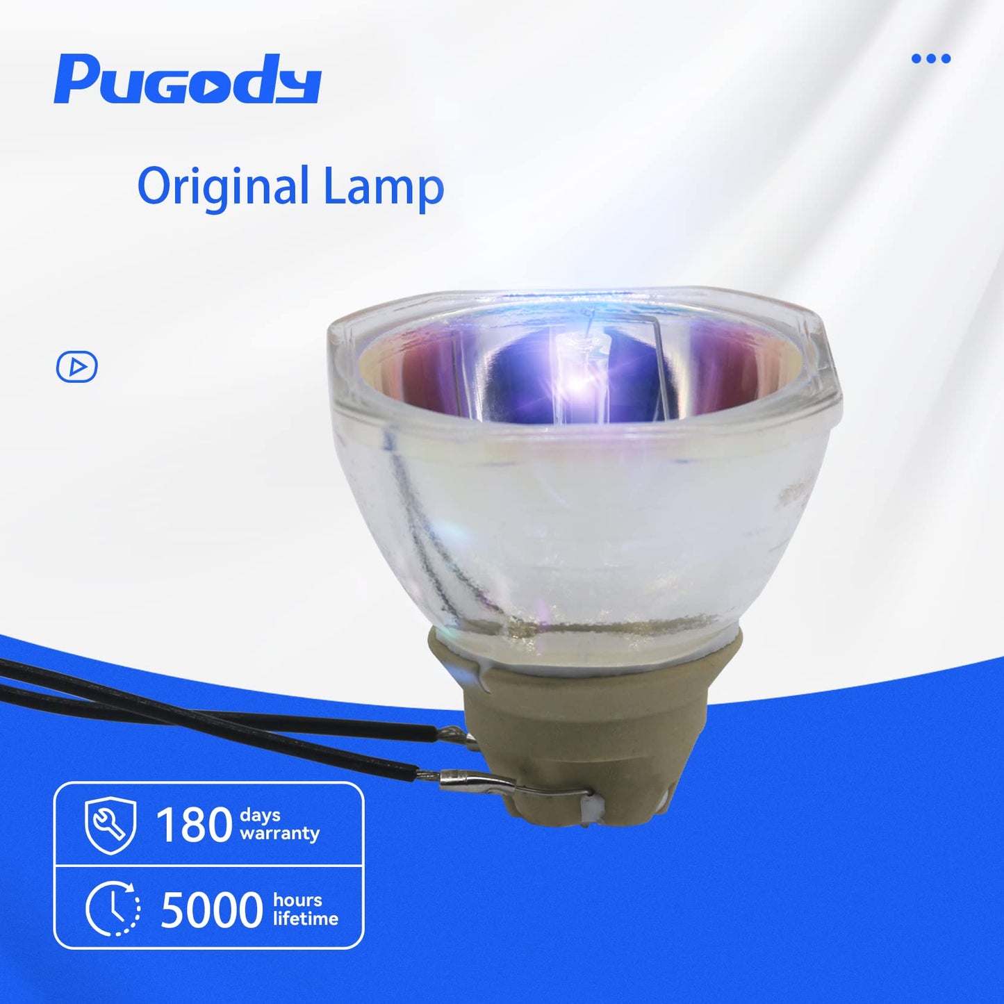 Pugody for Epson Original Projector Lamp Bulb for Epson Home Cinema 97 725 580 585Wi 675W X39 955W 1060 1040 2100 2030 2040 2045 2150 HC2030 EX5250