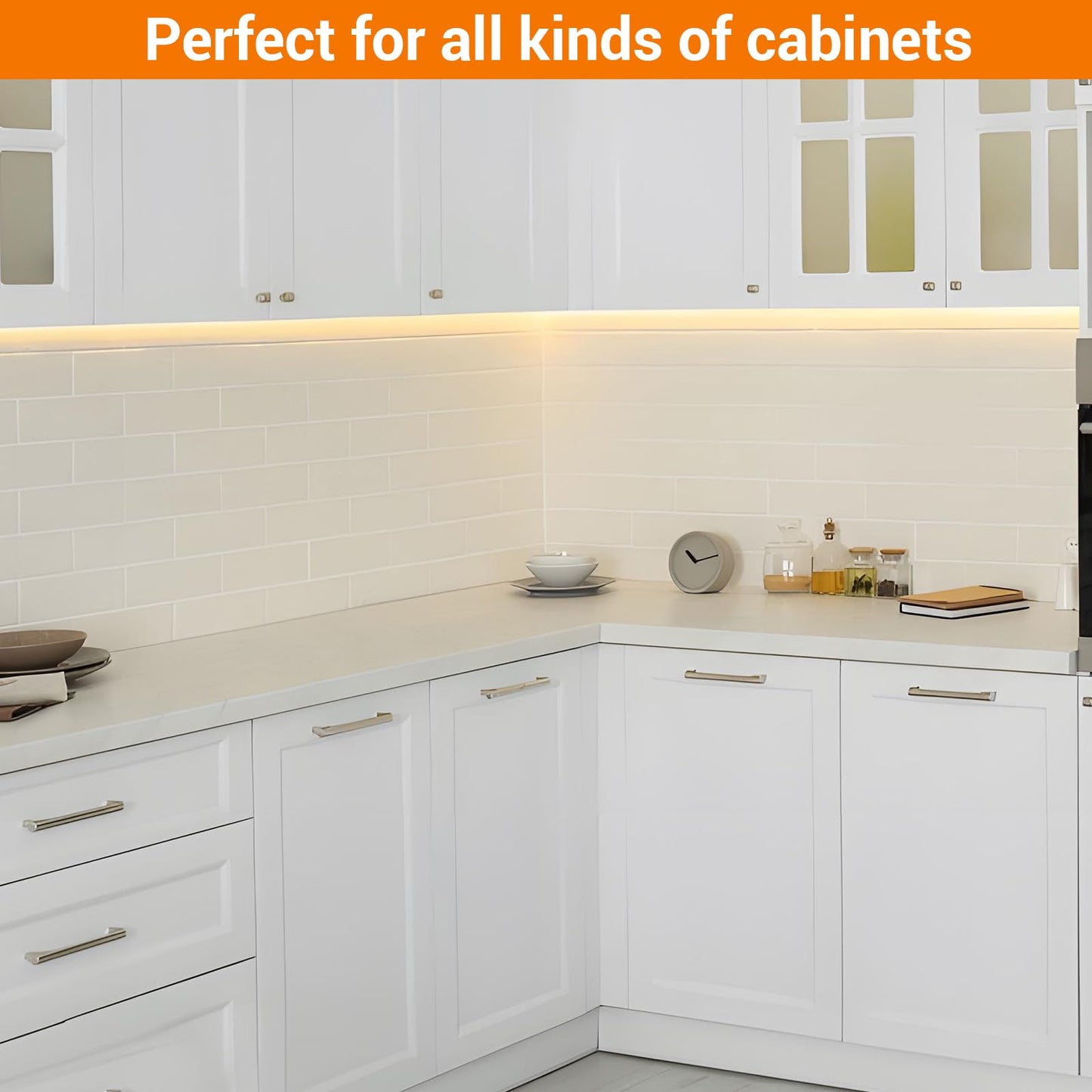 Dawnrise 24" Hardwired Under Cabinet Light,Linkable,1270 Lumens,3 Color Selectable,Brightness Adjustable,Under Counter Lights for Kitchen,Wide