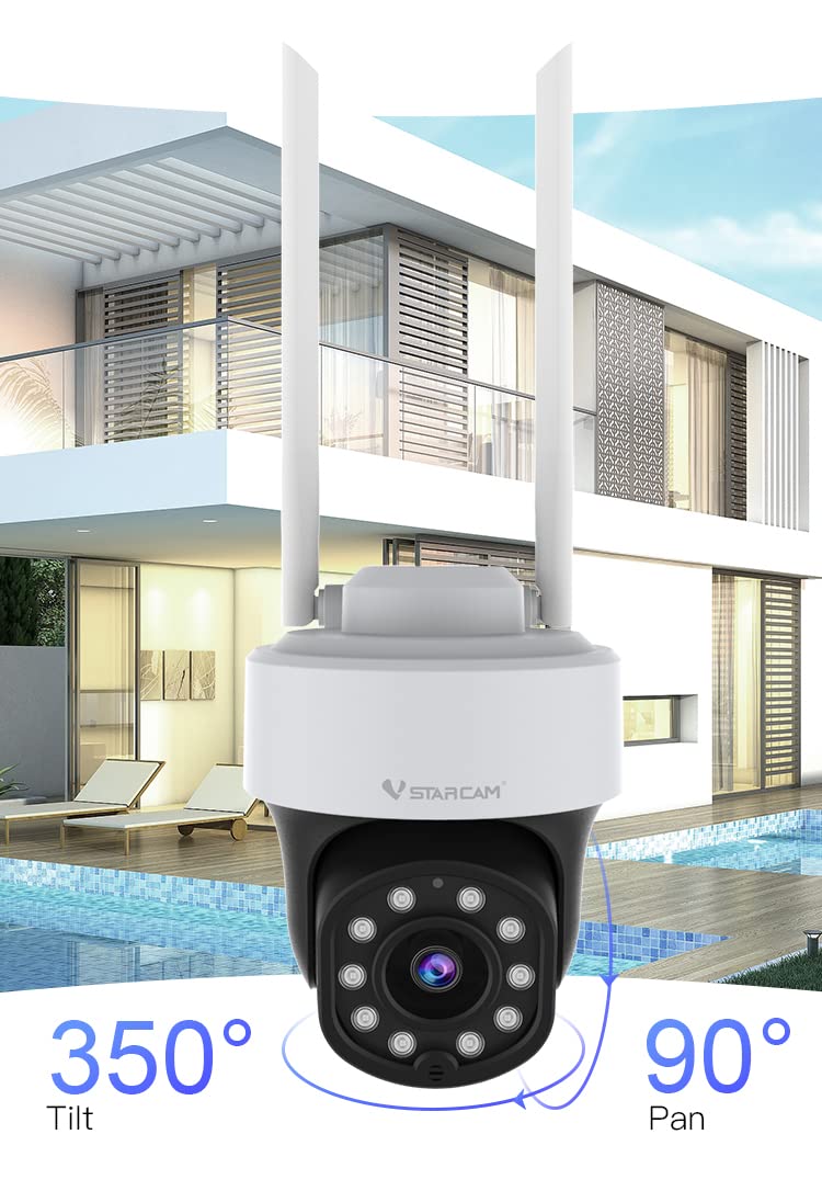 Cruiser 4MP 2.4G 5G Dual Band WiFi IP Camera Outdoor Human Detection Video Surveillance 2-Way Audio Color Night Vision AI Humanoid Tracking Sound