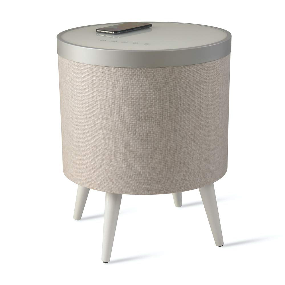 KOBLE Zain Side Table with Speaker and Subwoofer - White Top