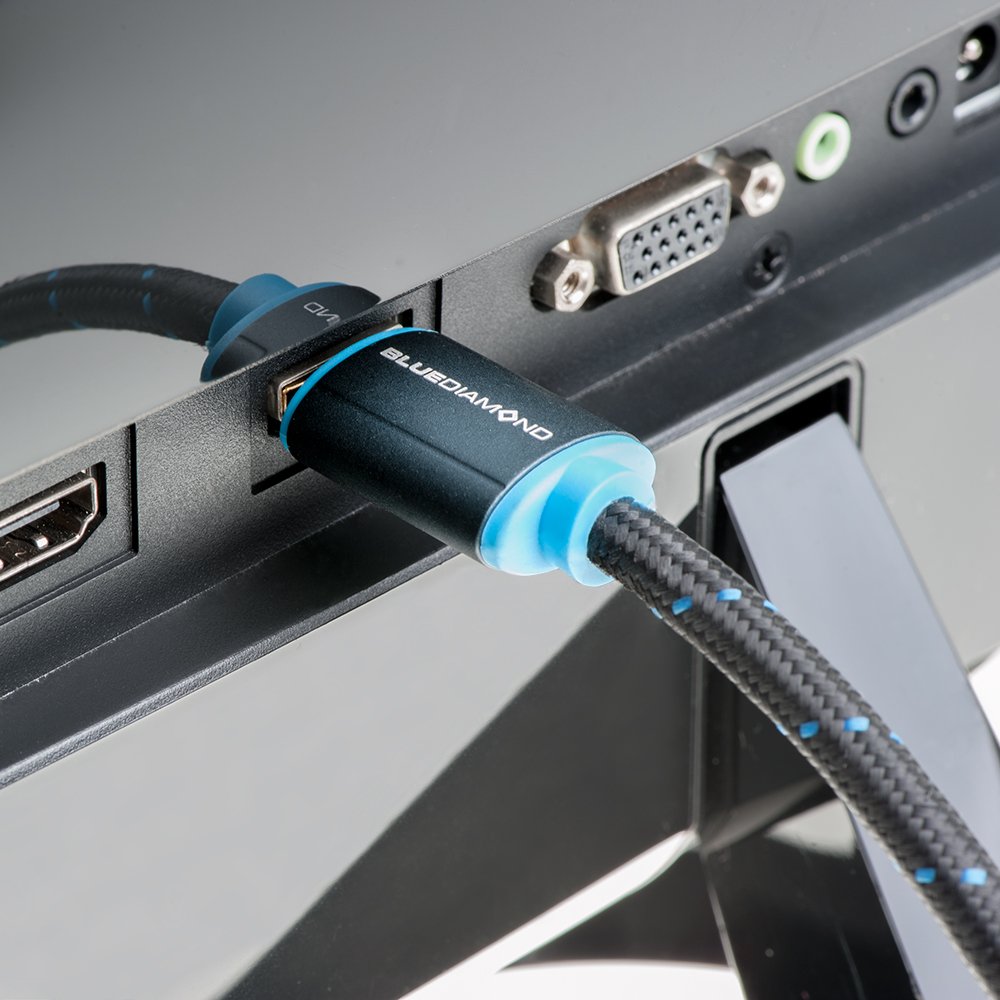 BlueDiamond Premium HDMI Cable with Ethernet - Tangle Free - 10 feet