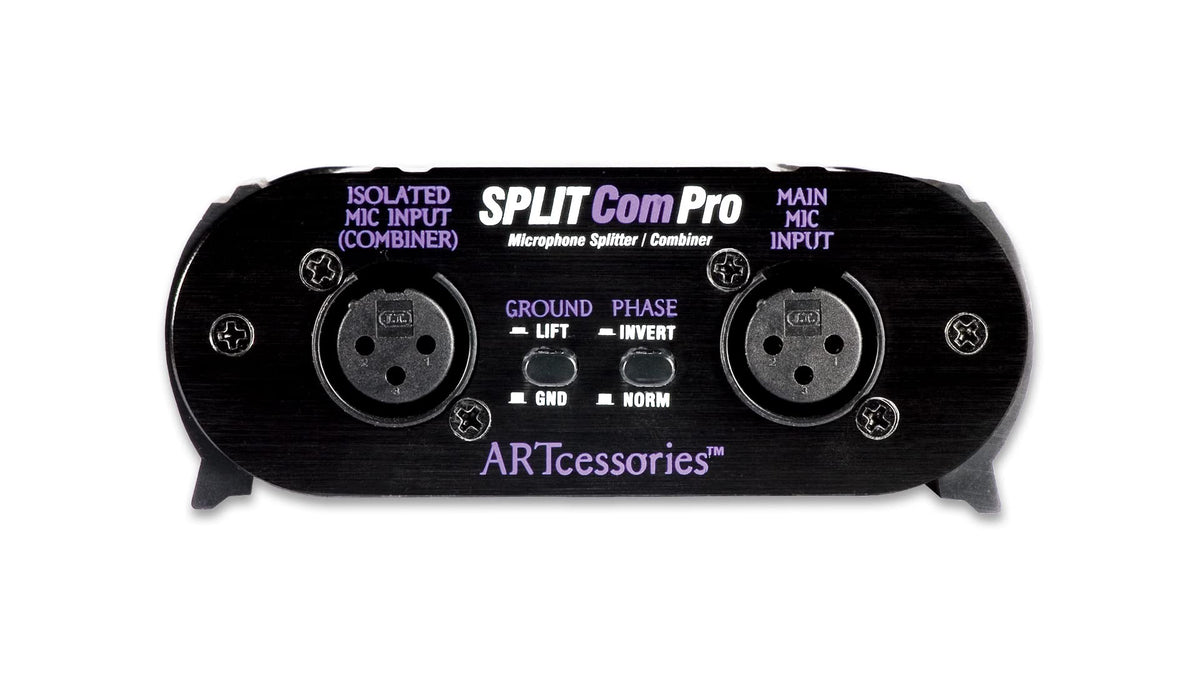 ART Splitcom Pro 2 Way Microphone Splitter and Combiner, Monitor