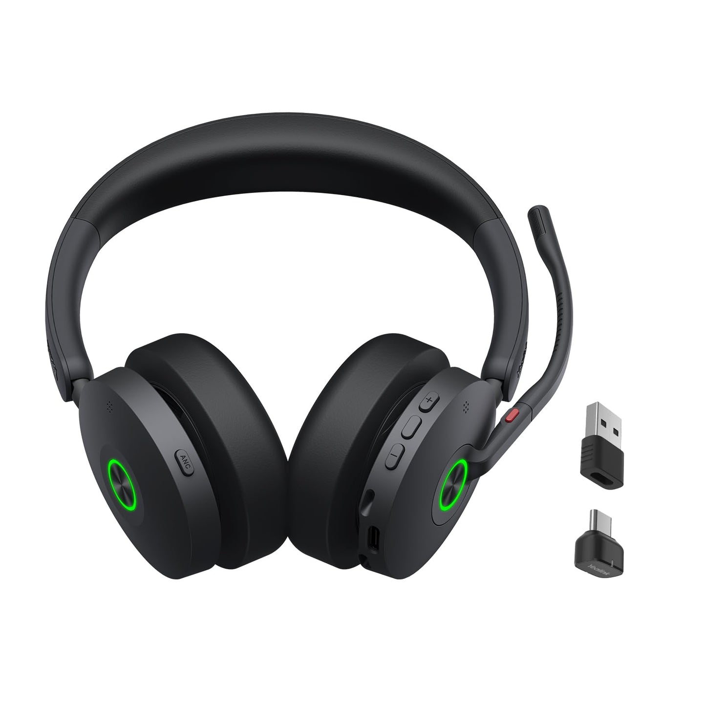 Yealink BH74 ANC Bluetooth Headset with Microphone for Hybrid Work, Microsoft Teams Premium Open Office Certified Headsets with 6-mics Active Noise…