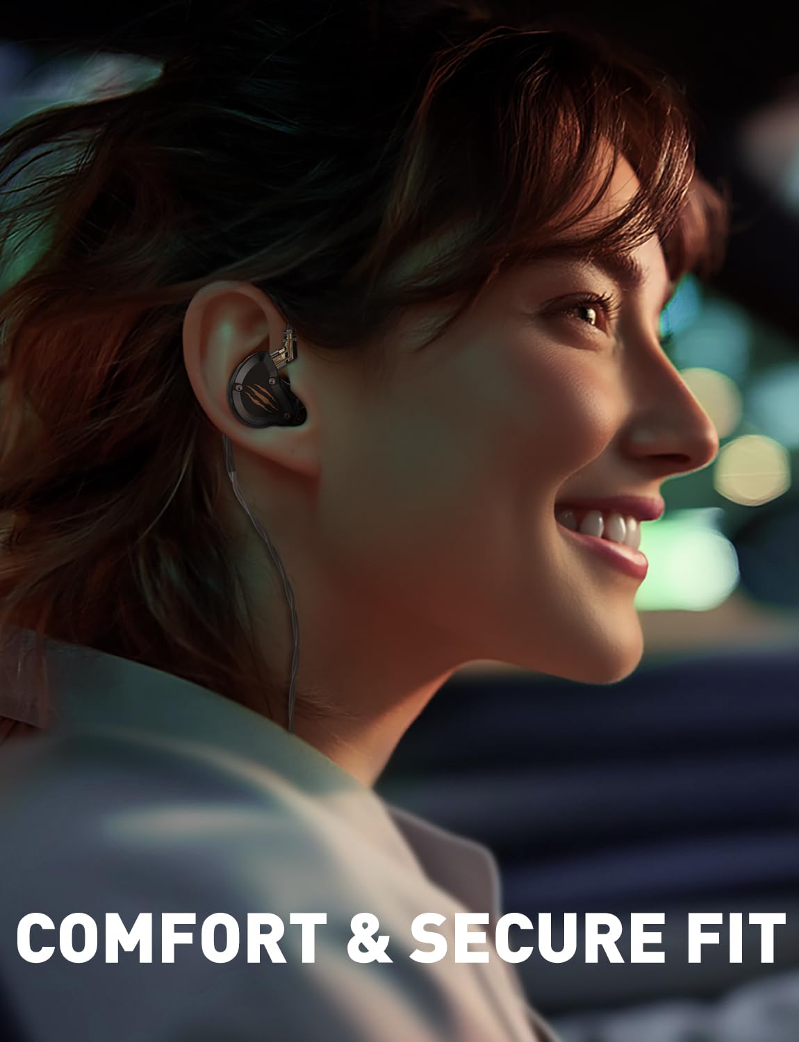 Rythflo in Ear Monitors Headphones, HiFi Wired Earbuds with Noise Isolating, Type-C with Microphone Earphone, IEM Headset with Detachable Recessed…