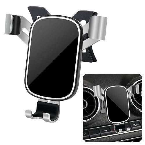 LUNQIN Car Phone Holder for Audi A3 S3 RS3 8V 2014 2015 2016 2017 2018 2019 2020 Auto Interior Accessories Best Phones Mount Cell Cellphone Mobile