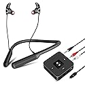 Golvery Bluetooth Headphones Transmitter for TV Watching, Neckband Wireless Stereo Earphones Earbuds Set w/Transmitter Adapter for Optical Digital RCA