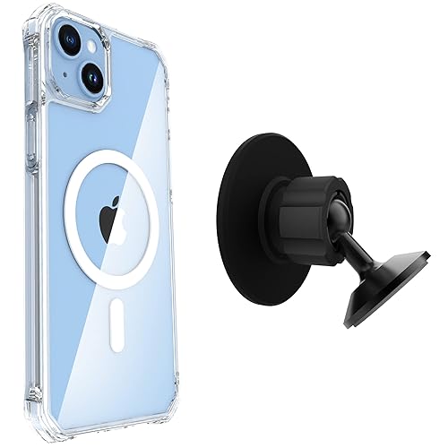 Scooch for MagCase Compatible with iPhone 14 Plus Bundled with MagMount, MagSafe Compatible Car Mount, MagSafe Compatible Car Mount