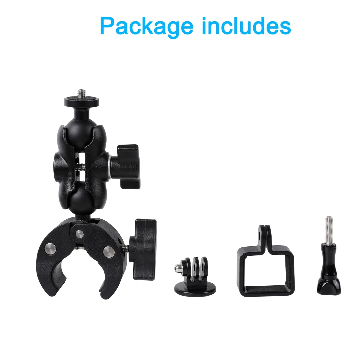 PellKing Pocket 3 Motorcycle Clamp Mount Handlebar Bike Pole Holder Compatible with DJI Osmo Pocket 3 Camera -Adjustable