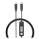 ChargerLAB Power-Z AK001 Multi-Function 240W USB PD Charging Test Cable with Color Display Compatible with USB-C Devices (1.5M/5FT)