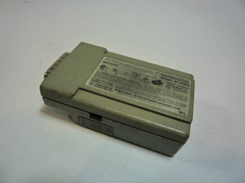 Allied Telesyn Centrecom 210TS Twisted Pair Micro Transceiver with 4 LEDs Slim