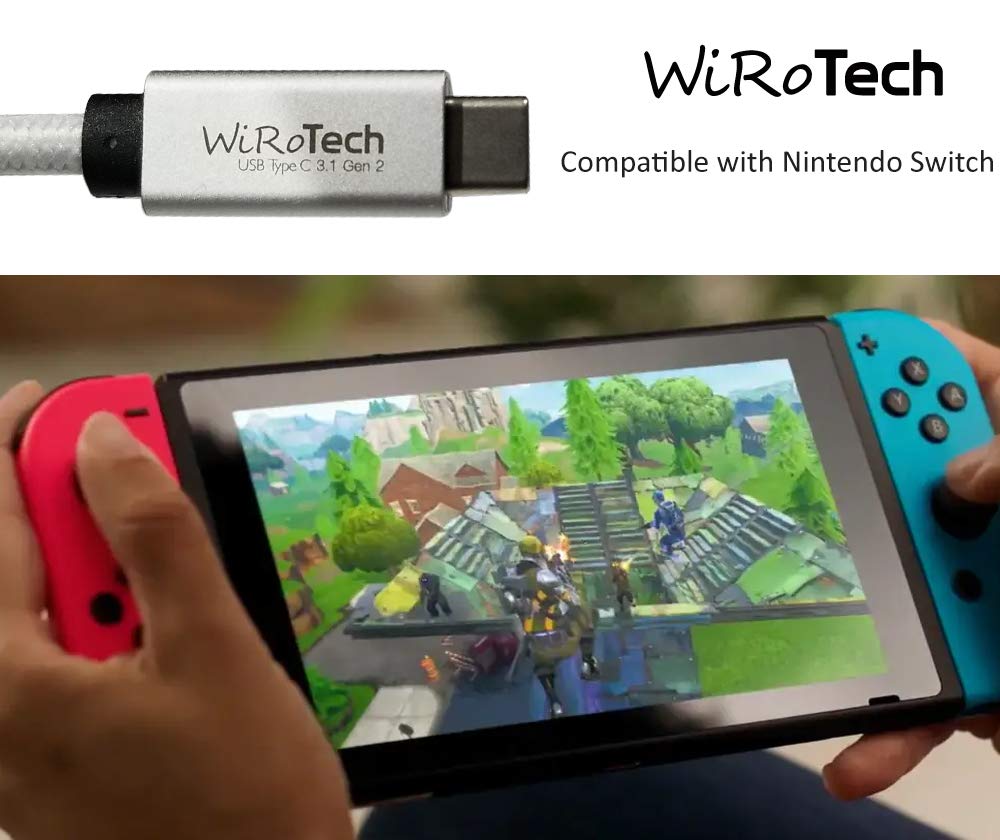 WiRoTech Samsung Galaxy S22 Compatible Charging Cable, USB C 3.1 Gen2 10Gbps, Samsung S21 S20 Note, Meta Quest 2, Compatible with MacBook iPad and PC