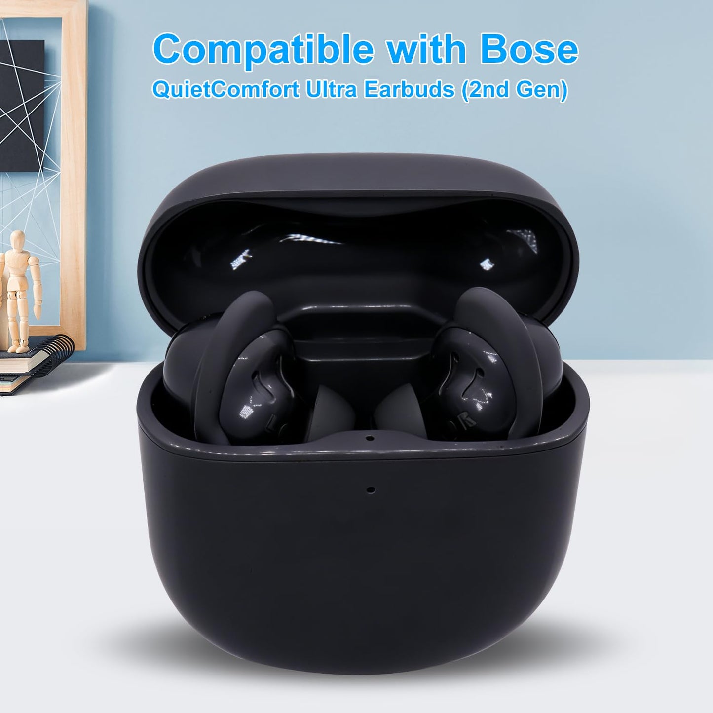 Replacement Wingtips for Bose QuietComfort Ultra Earbuds (2nd Gen), Anti-Slip Silicone Wingtip Eartips, Ear Hook Covers Secure Fit Stability Eartips